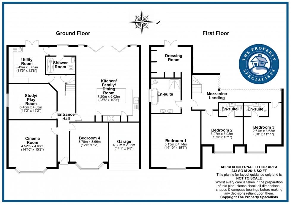 Floorplan for Ramsden Heath, Billericay, Essex