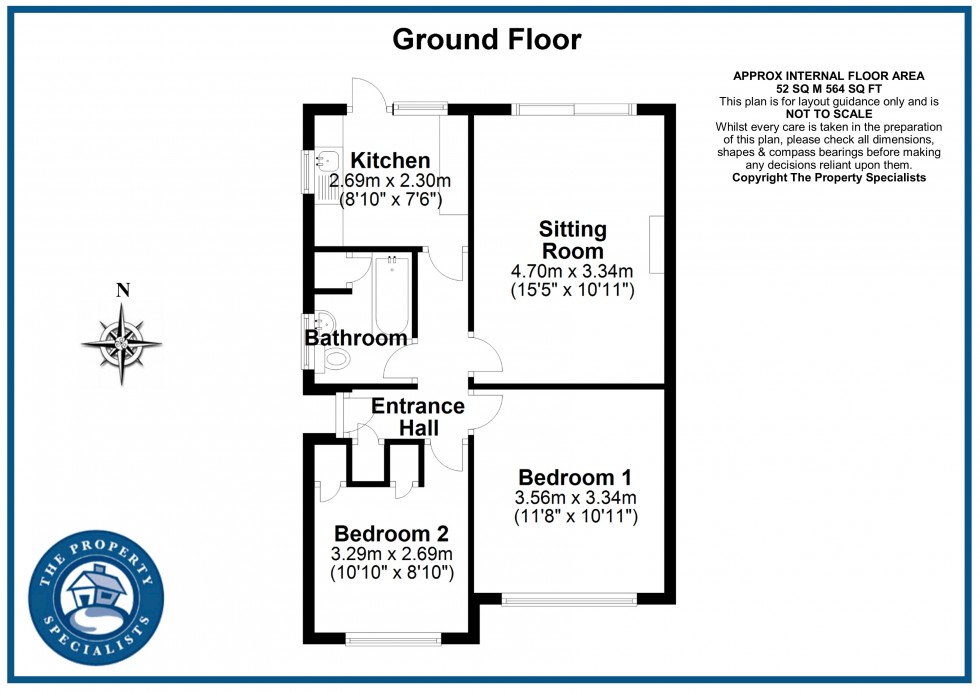 Floorplan for Beverley Rise, Billericay, Essex