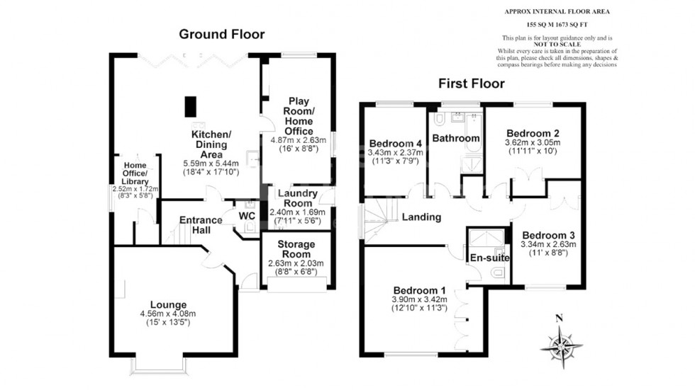 Floorplan for West Park Avenue, Billericay, Essex
