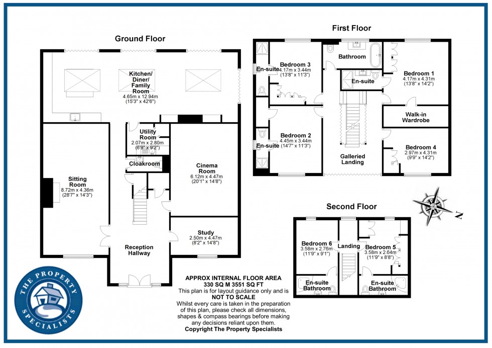 Floorplan for Noak Hill Road, Billericay, Essex