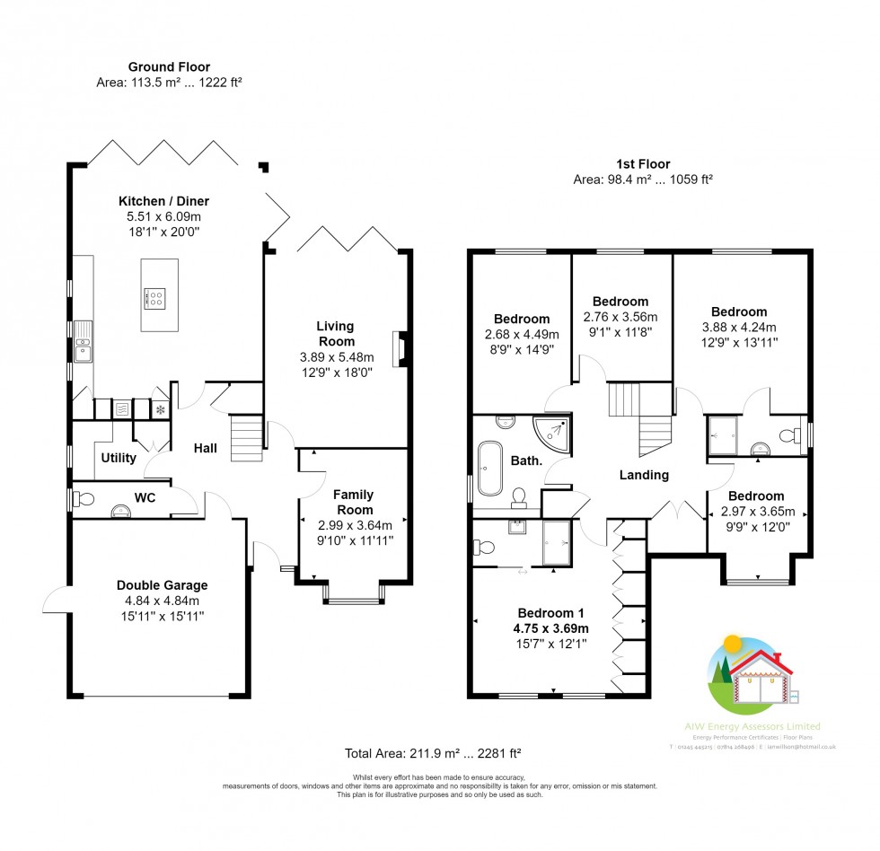 Floorplan for Tylers Avenue, Billericay, Essex