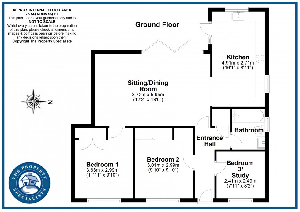 Floorplan for Mons Avenue, Billericay, Essex