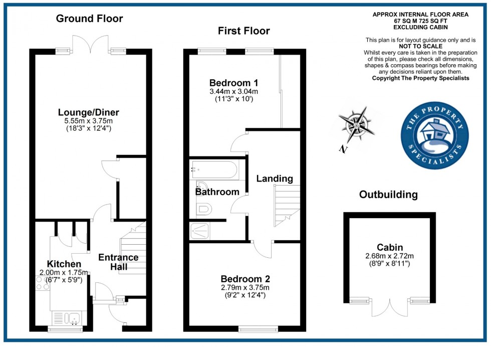 Floorplan for Celandine Close, Billericay, Essex